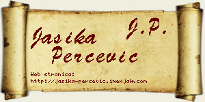 Jasika Perčević vizit kartica
